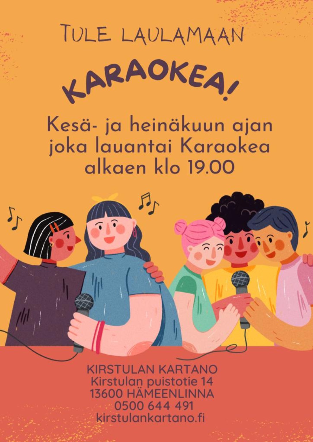 Kirstulan Kartano karaoke poster